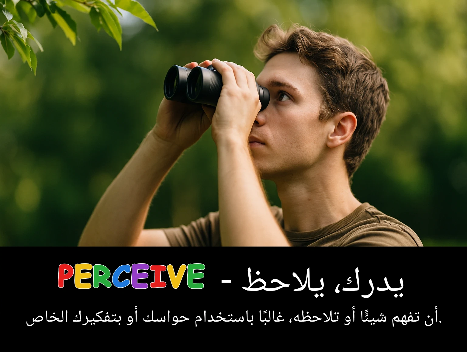 Arabic Illustration for perceive